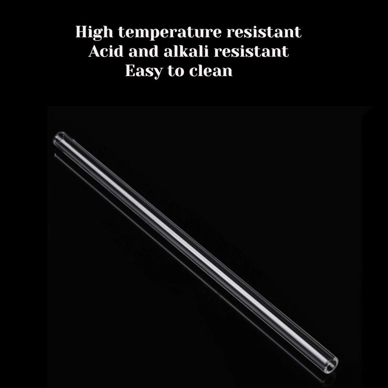 LIFEHIM 6-Inch Borosilicate Glass Tube, 12mm OD x 2mm Thick, Clear Glass Tubes for Lab, DIY, Art, Science Experiments, 8-Pack with 2 Brushes, Heat-Resistant, Safe for Blowing, Crafting - Image 4